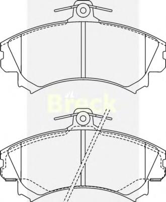 Klocki hamulcowe przednie tarczowe Mitsubishi MR235557 cena, od 23,41 USD