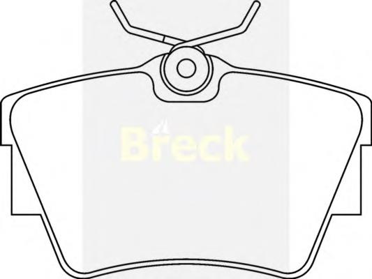 23980 00 703 00 Breck okładziny (klocki do hamulców tarczowych tylne)