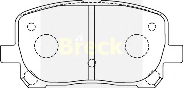 Do koszyka 0446544050 Toyota Klocki hamulcowe przednie tarczowe