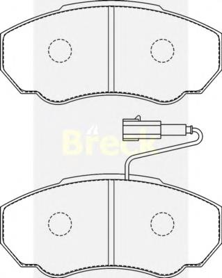 Klocki hamulcowe przednie tarczowe Peugeot/Citroen 1617280580 cena, od 24,88 USD