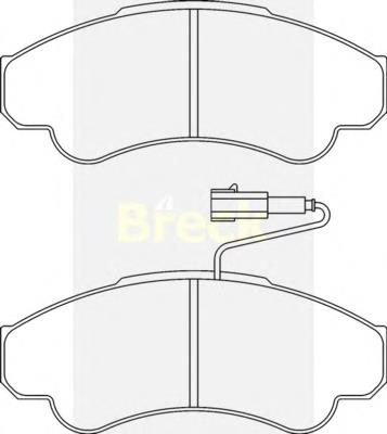 Klocki hamulcowe przednie tarczowe Peugeot/Citroen 1623060180 cena, od 25,91 USD