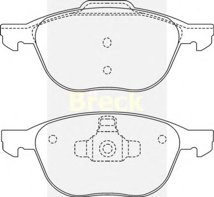 Klocki hamulcowe przednie tarczowe 2614606 Ford