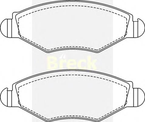 Klocki hamulcowe przednie tarczowe 425303 Peugeot/Citroen
