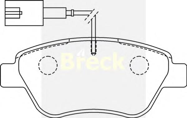 Do koszyka 77362194 Fiat/Alfa/Lancia Klocki hamulcowe przednie tarczowe