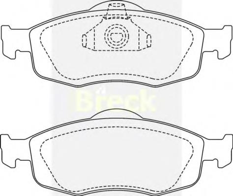 1130759 Ford Klocki hamulcowe przednie tarczowe