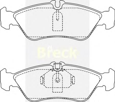 21592 00 705 10 Breck okładziny (klocki do hamulców tarczowych tylne)