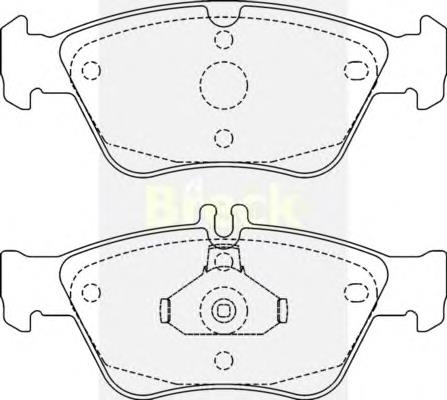 Klocki hamulcowe przednie tarczowe Mercedes A0054204720 cena, od 16,22 USD