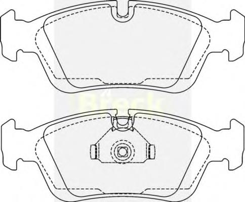 Klocki hamulcowe przednie tarczowe 34112157589 BMW