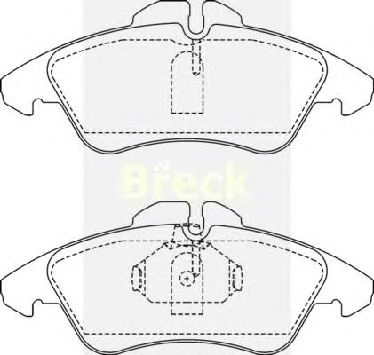 21576 00 703 10 Breck klocki hamulcowe przednie tarczowe