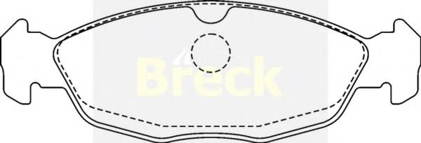 Klocki hamulcowe przednie tarczowe General Motors 95194917