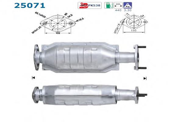 25071 AS/Auto Storm Konwerter-katalizator