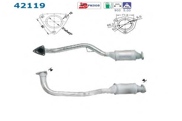 8A0253058AX VAG Konwerter-katalizator