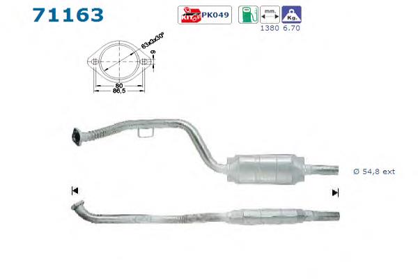 71163 AS/Auto Storm Konwerter-katalizator