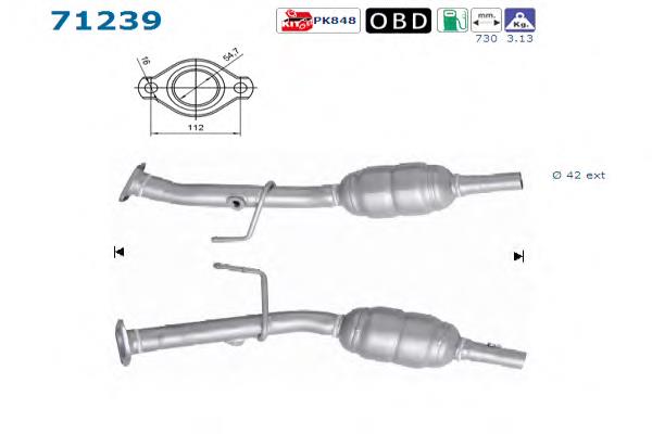 Konwerter-katalizator AS/Auto Storm 71239 cena, od 360,72 USD