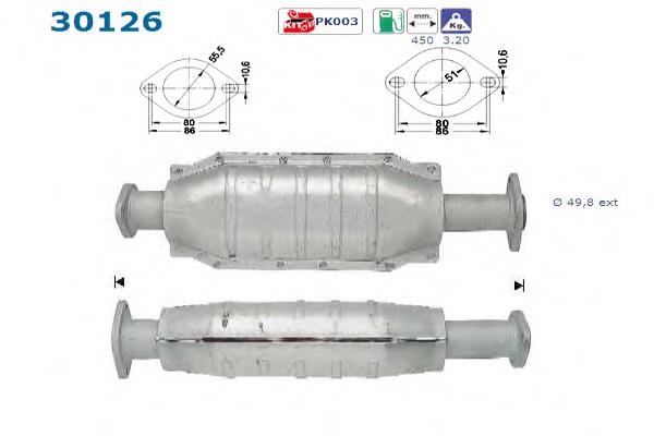 Konwerter-katalizator AS/Auto Storm 30126 cena, od 132,49 USD