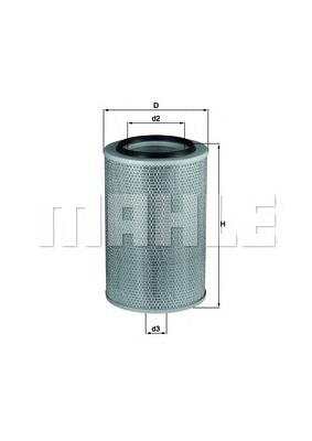 Filtr powietrza Mahle Original LX345 cena, od 49,88 USD
