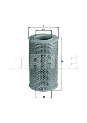 Do koszyka LX611 Mahle Original Filtr powietrza