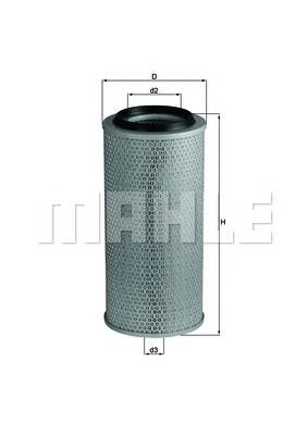 LX236 Mahle Original Filtr powietrza