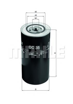 Filtr oleju OC35 Mahle Original