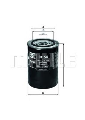 Filtr oleju Mahle Original OC54 cena, od 16,92 USD