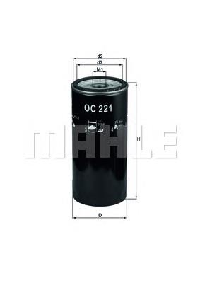 Filtr oleju Mahle Original OC221 cena, od 11,08 USD