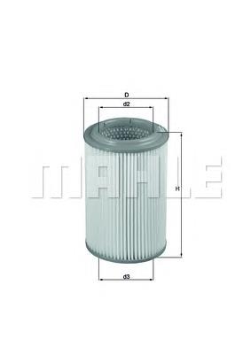 Do koszyka LX2689 Mahle Original Filtr powietrza