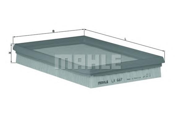Filtr powietrza LX687 Mahle Original