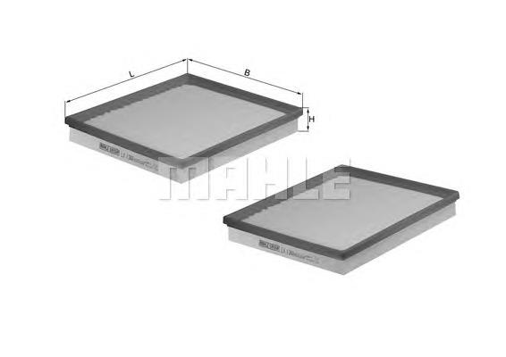 Filtr powietrza Mahle Original LX1264S cena, od 22,77 USD