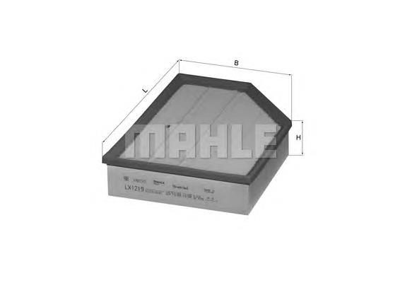 Do koszyka LX1219 Mahle Original Filtr powietrza