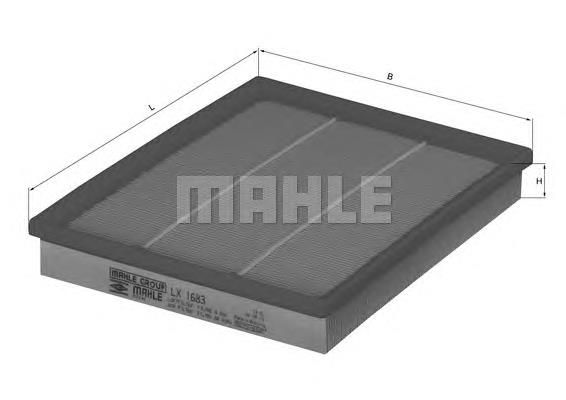 Filtr powietrza Mahle Original LX1683 cena, od 10,32 USD