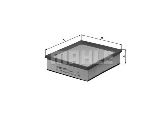 Filtr powietrza Mahle Original LX1605 cena, od 12,96 USD