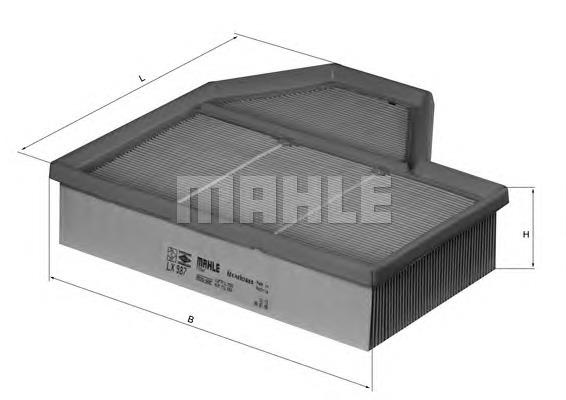 Filtr powietrza Mahle Original LX987 cena, od 26,06 USD