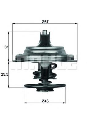 Termostat Mahle Original TX2383D cena, od 16,84 USD