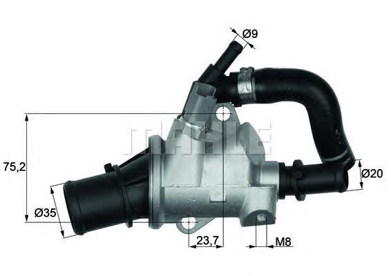 Do koszyka 55202883 Fiat/Alfa/Lancia Termostat