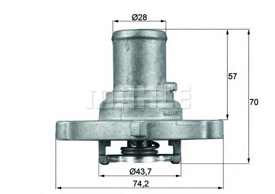 Termostat Mahle Original TI12287D cena, od 17,71 USD