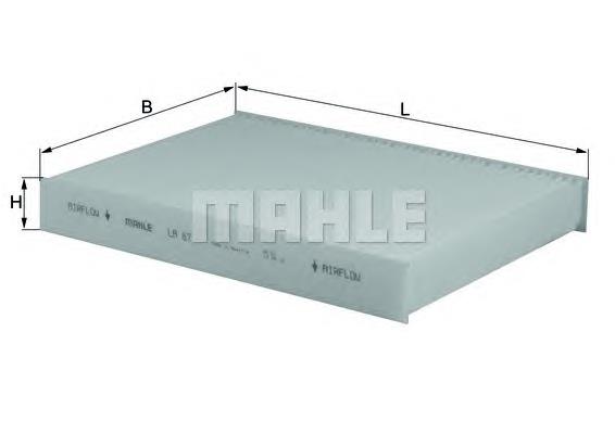 Filtr kabiny Mahle Original LA87 cena, od 7,57 USD