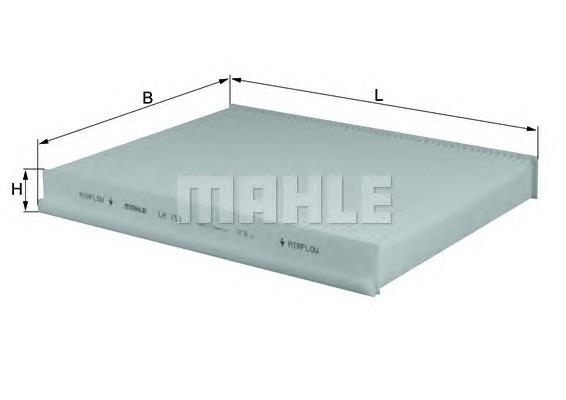 Filtr kabiny Mahle Original LA153 cena, od 8,77 USD