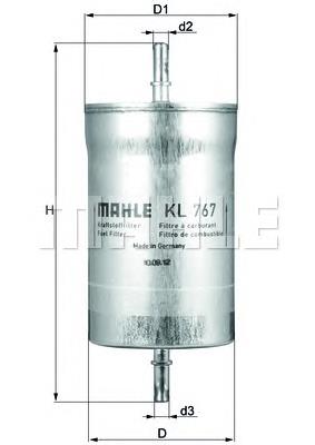 Filtr paliwa Mahle Original KL767 cena, od 27,91 USD