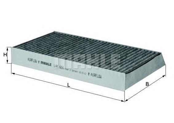Filtr kabiny Mahle Original LAK684 cena, od 9,20 USD