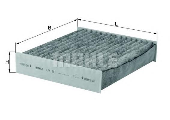 Filtr kabiny Mahle Original LAK251 cena, od 9,56 USD