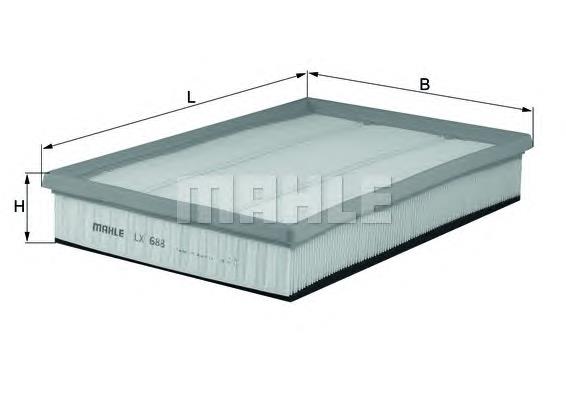 LX688 Mahle Original Filtr powietrza