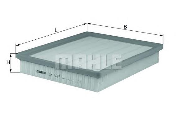 Filtr powietrza Mahle Original LX1467 cena, od 15,90 USD