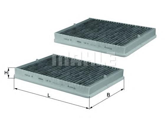 Filtr kabiny Mahle Original LAK73S cena, od 20,77 USD