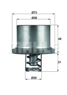 Termostat Mahle Original THD289 cena, od 55,74 USD
