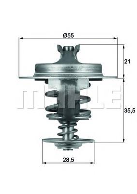 Termostat Mahle Original TX6783D cena, od 17,06 USD