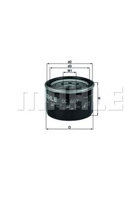 OC607 Mahle Original Filtr oleju