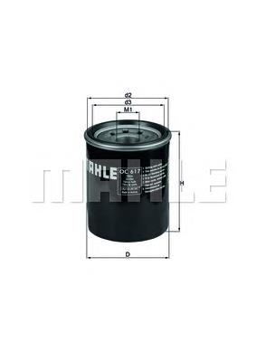 Filtr oleju Mahle Original OC617 cena, od 7,46 USD