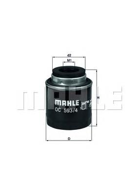 Filtr oleju Mahle Original OC5934 cena, od 12,15 USD