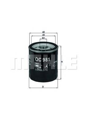 OC981 Mahle Original filtr oleju