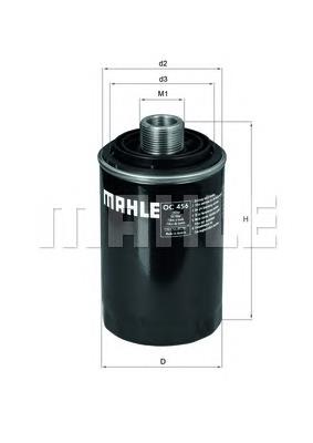 Do koszyka OC456 Mahle Original Filtr oleju